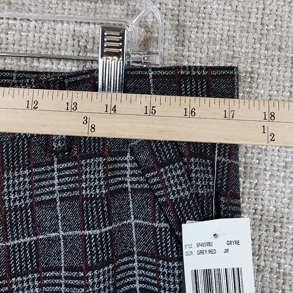 KUT From The Kloth FAB AB Pants Womens 14 Black Red Plaid‎ Hi Rise Skinny NWT - Picture 3 of 12